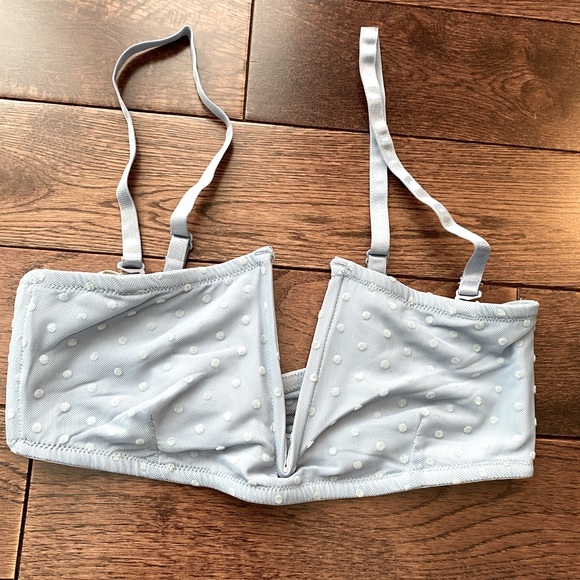 Free People bra bandeau baby blue XS 32A/32B - Picture 3 of 7